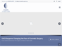 Tablet Screenshot of calcosmeticsurgery.org